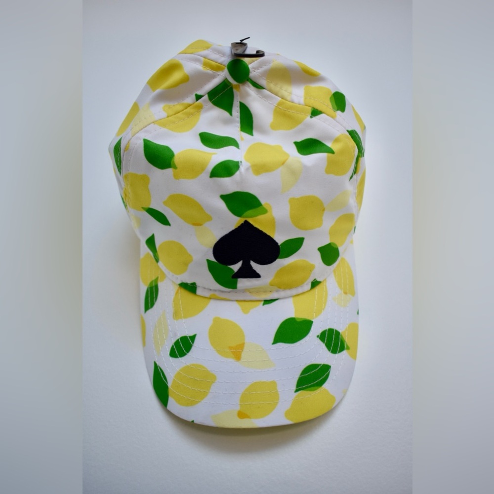Kate Spade Yellow Lemon Print Hat